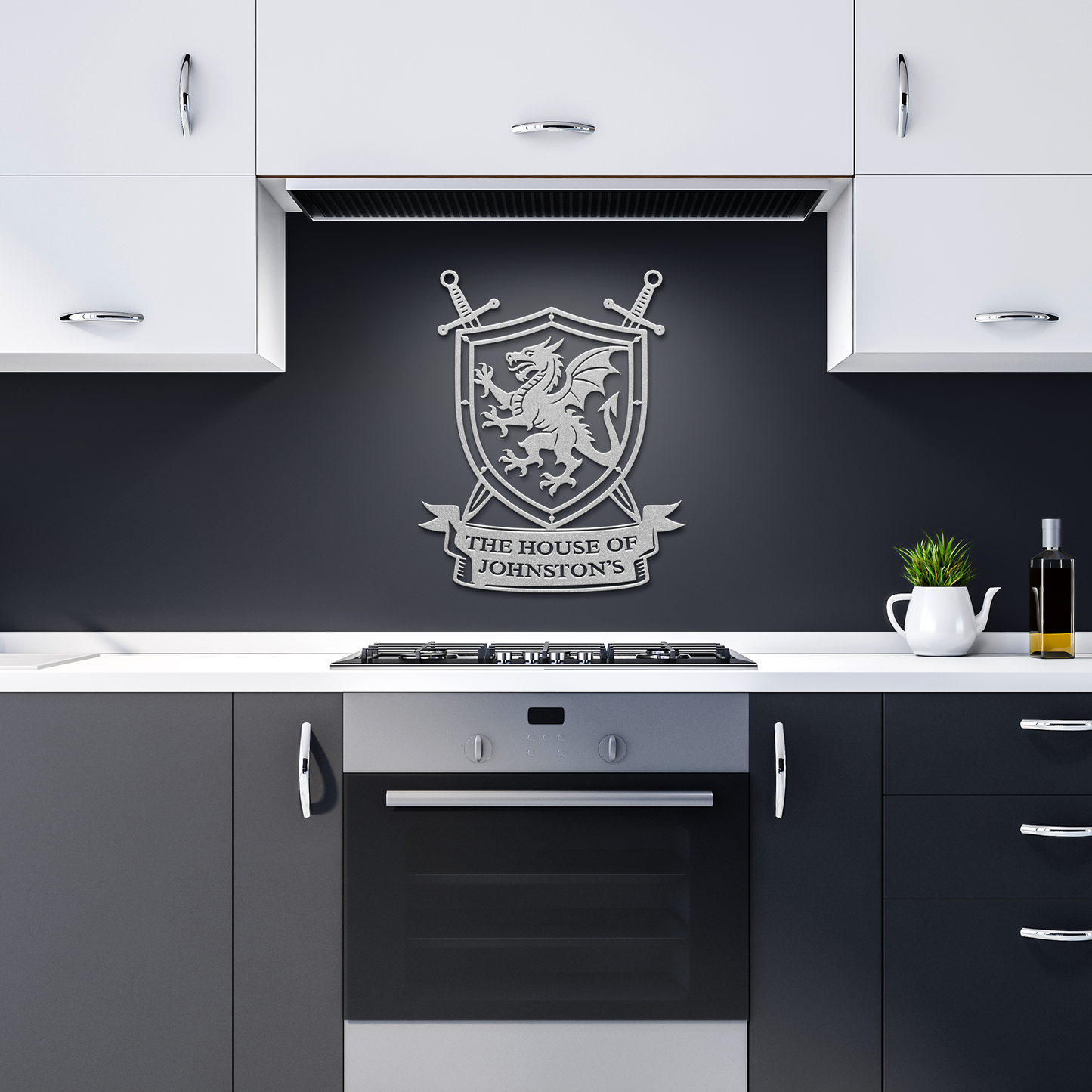 Custom_Family_Dragon_Crest_Metal_Sign___Silver_Dark_Kitchen_Mockup.png