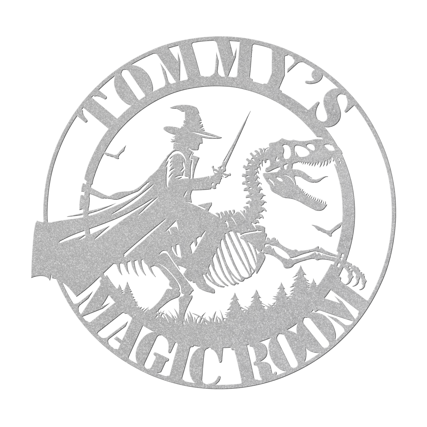 Magic_Boys_Room_Custom_Metal_Sign__Dino_Silver_Transparent_Mockup.png
