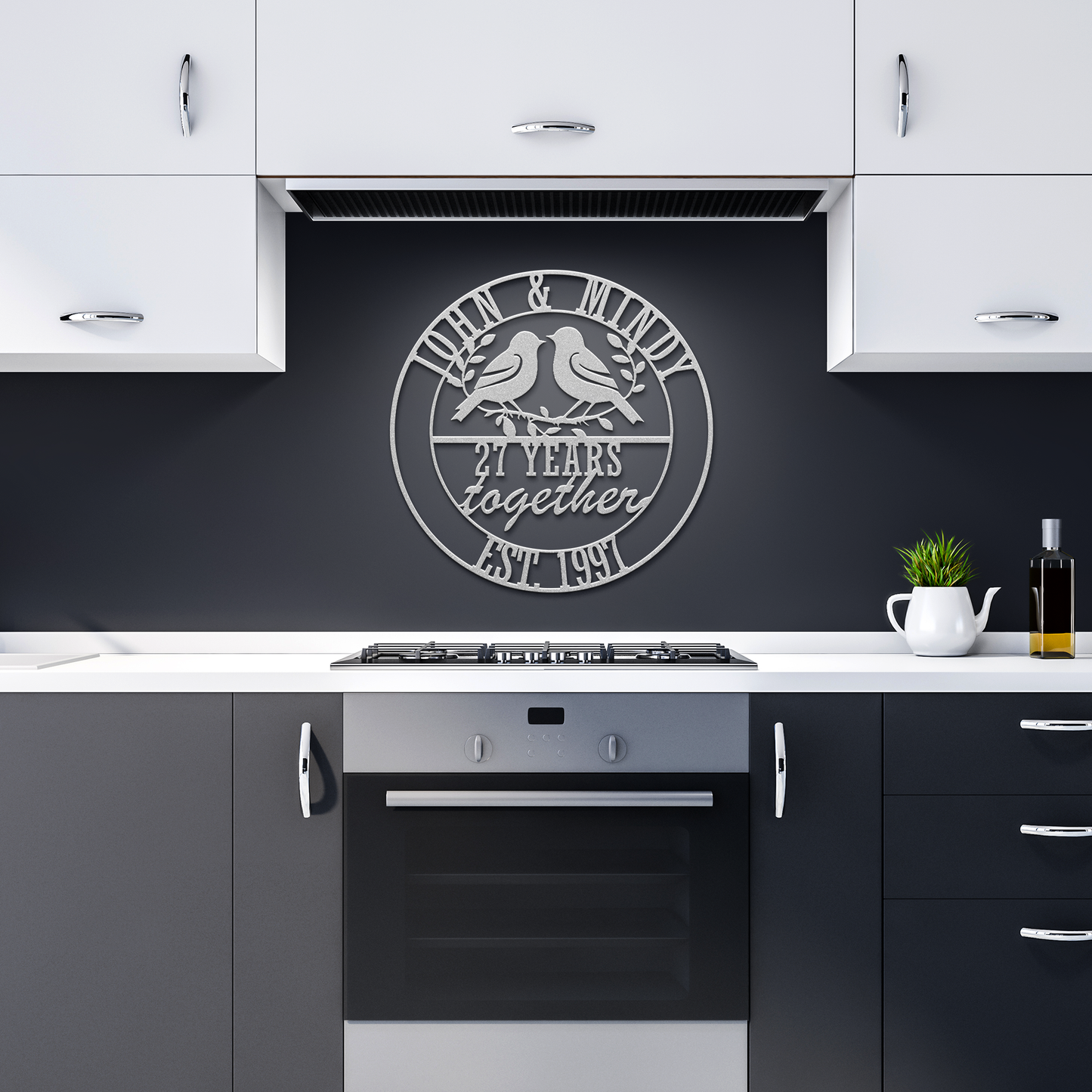 Personalized_Wedding_Anniversary_Lovebir_Silver_Dark_Kitchen_Mockup.png