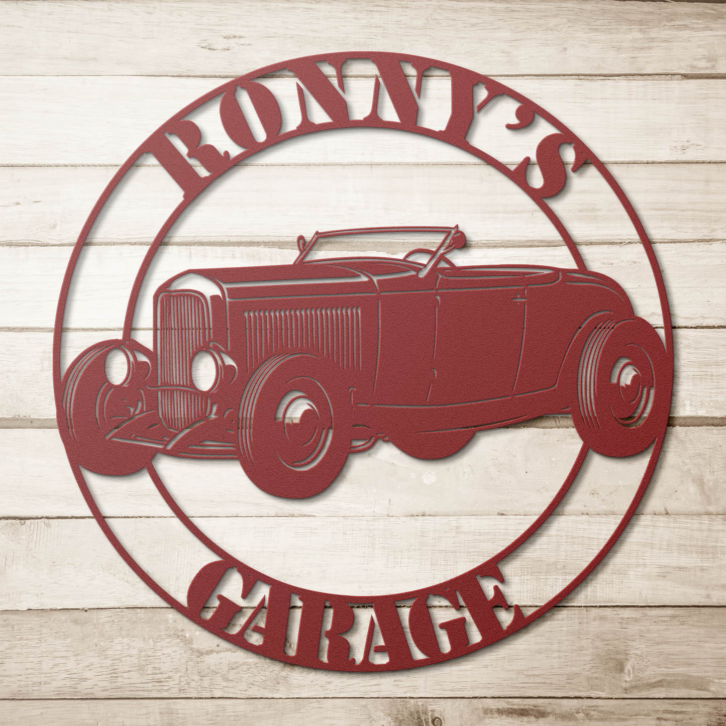 American hot rod custom steel wall art USA made