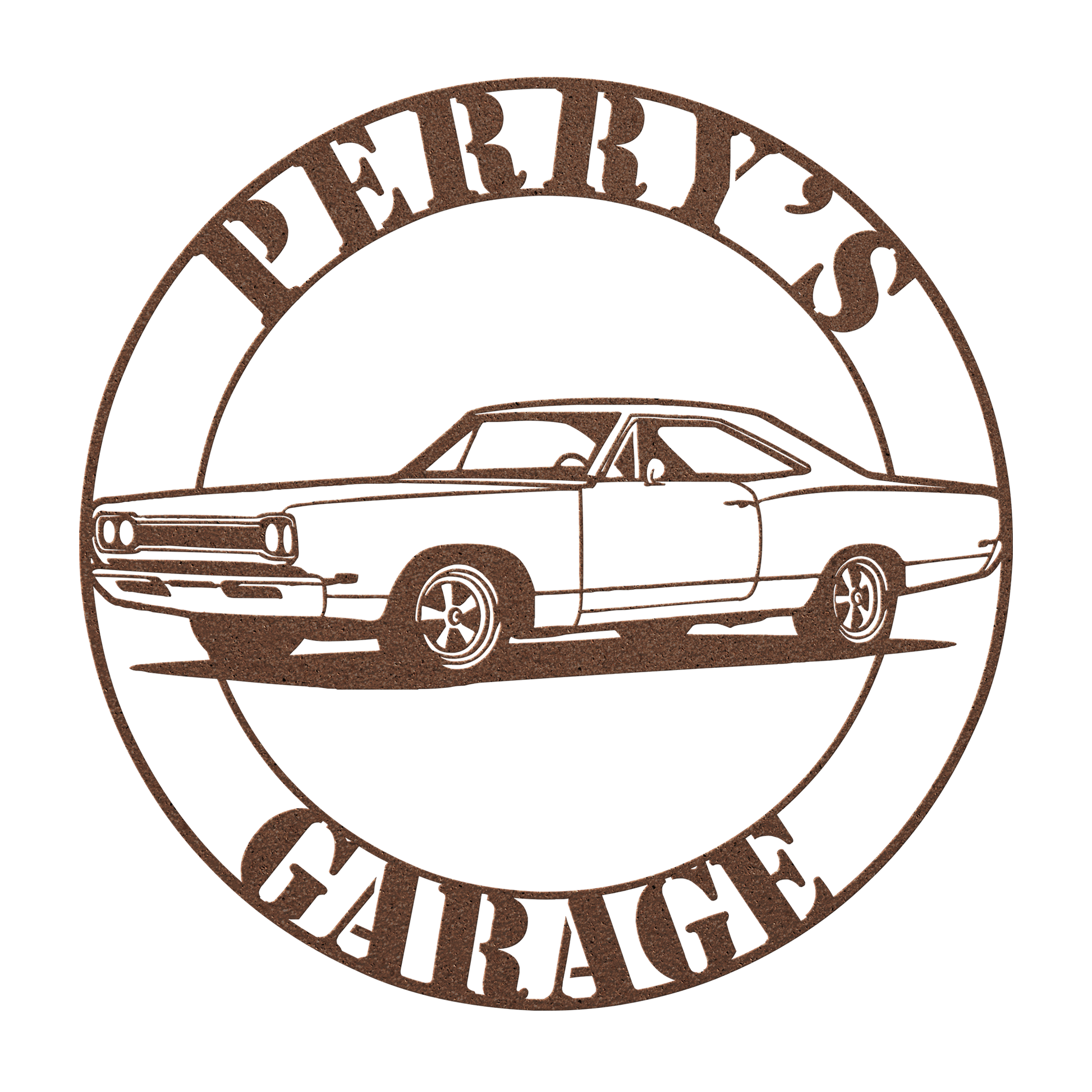 Durable powder-coated 1969 Road Runner wall art