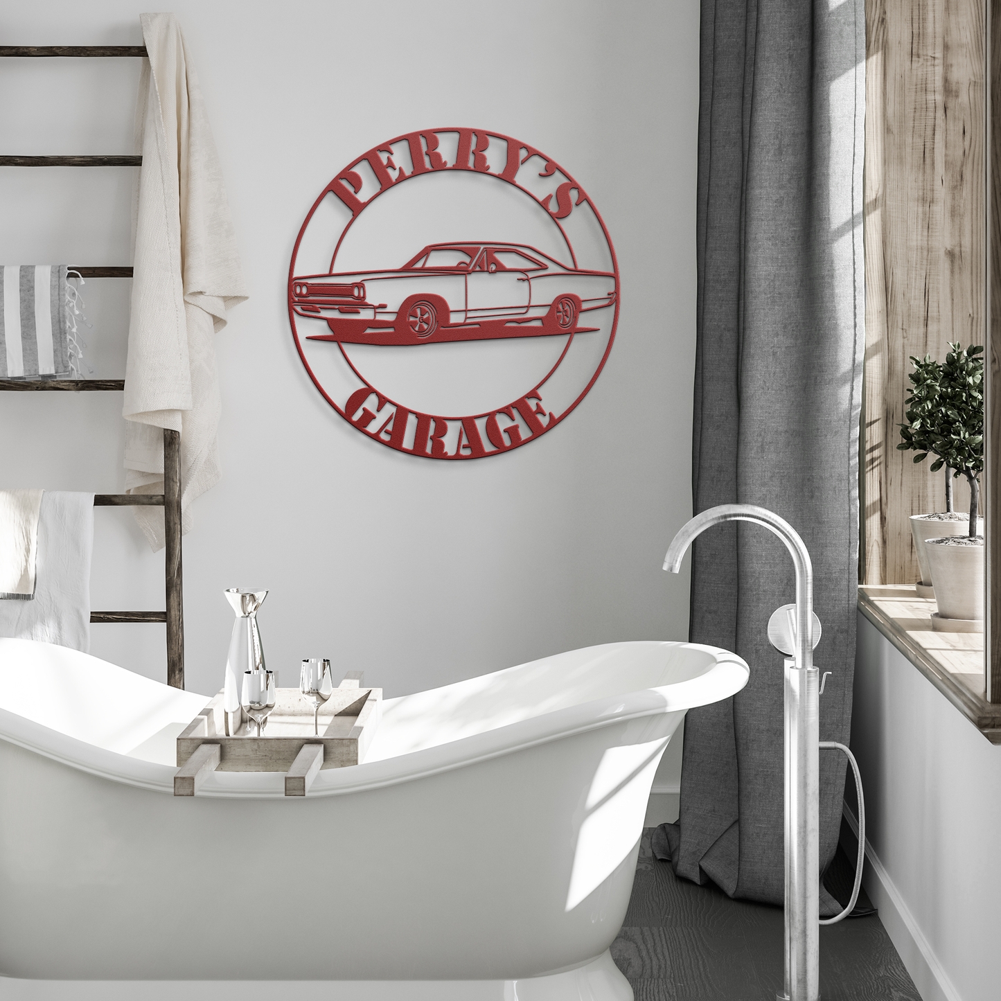 1969_Road_Runner_Metal_Sign__Custom_Ame_Red_Modern_Bathroom_Mockup.png