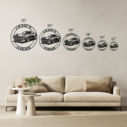 Datsun 240Z Sportscar JDM Metal  Wall Decor