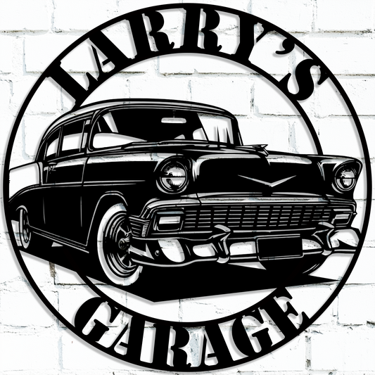 1956 Chevrolet Bel Air Metal Sign
