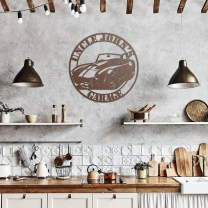 Classic car metal signs
