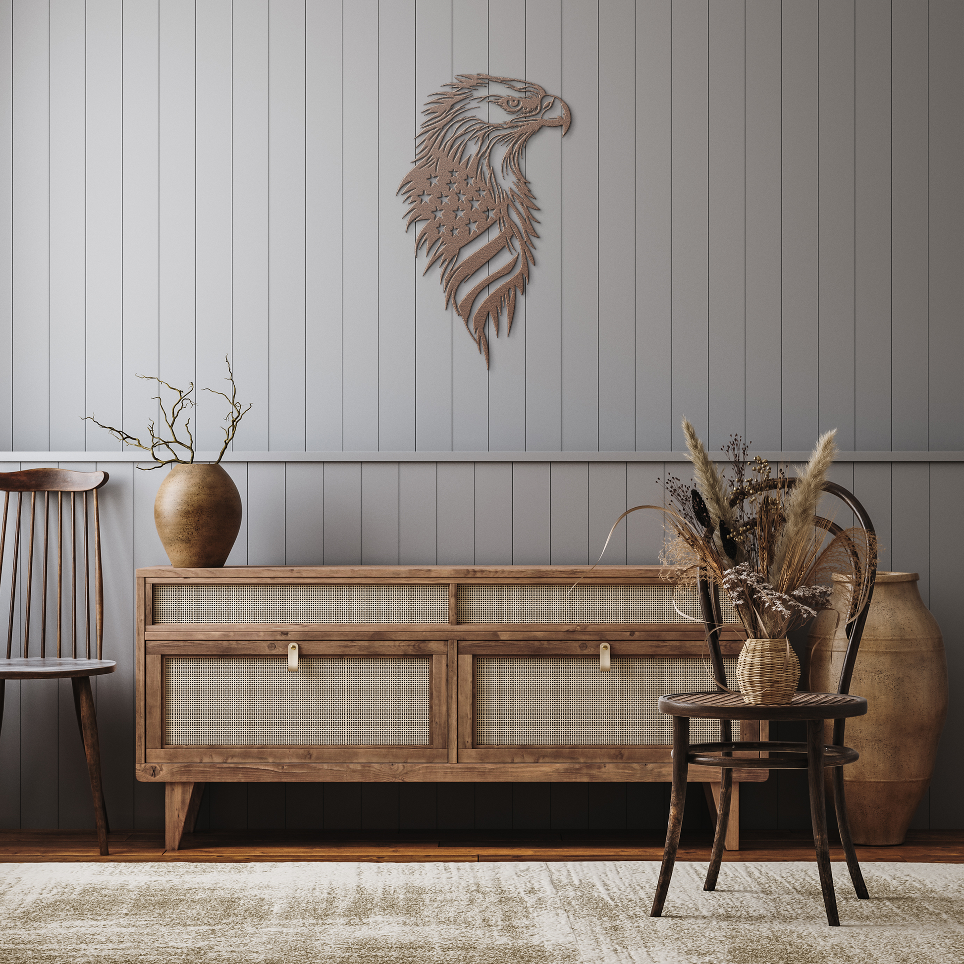 American_Eagle_Metal_Sign__USA_Flag_P_Copper_Rustic_Hallway_Mockup.png