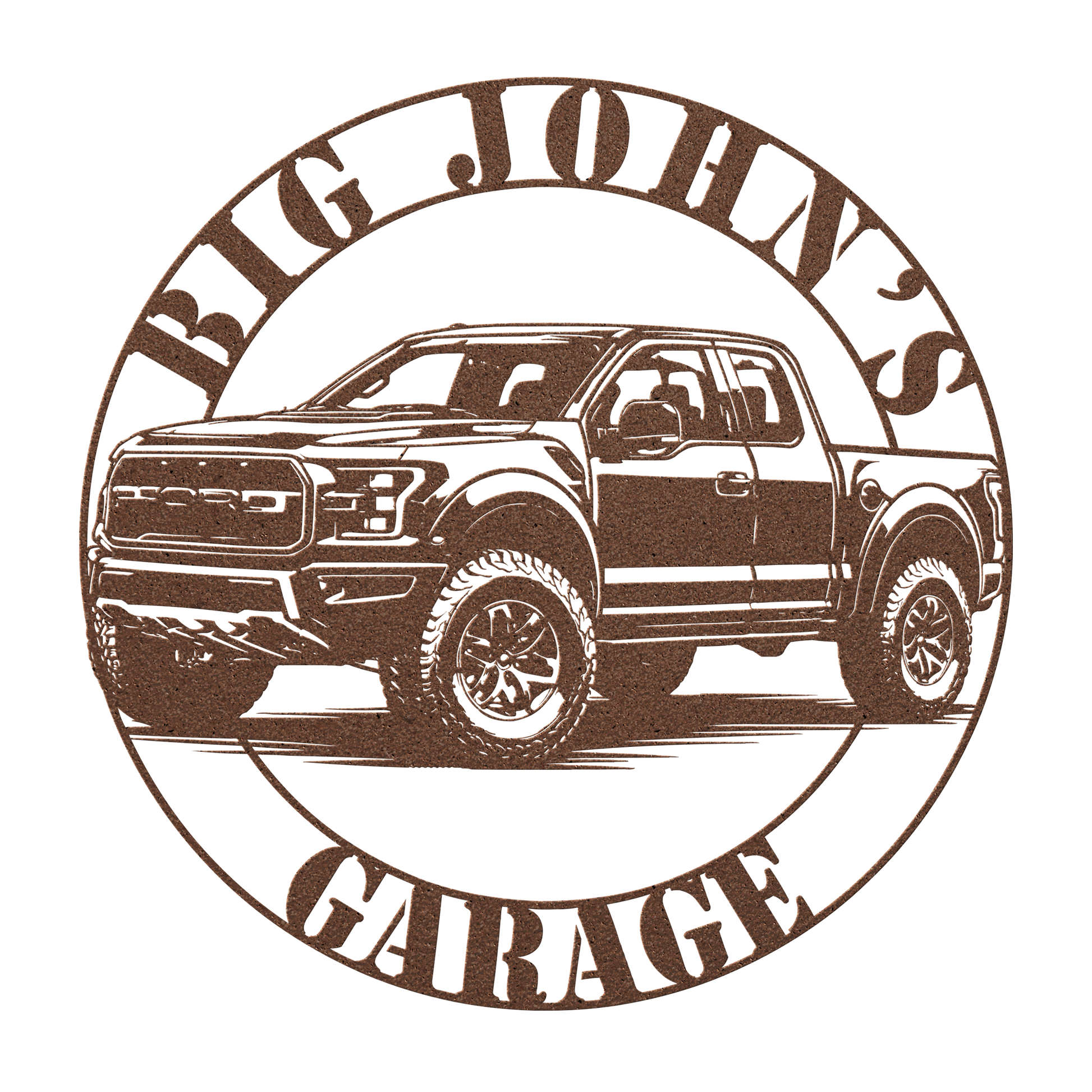 Ford truck garage metal sign