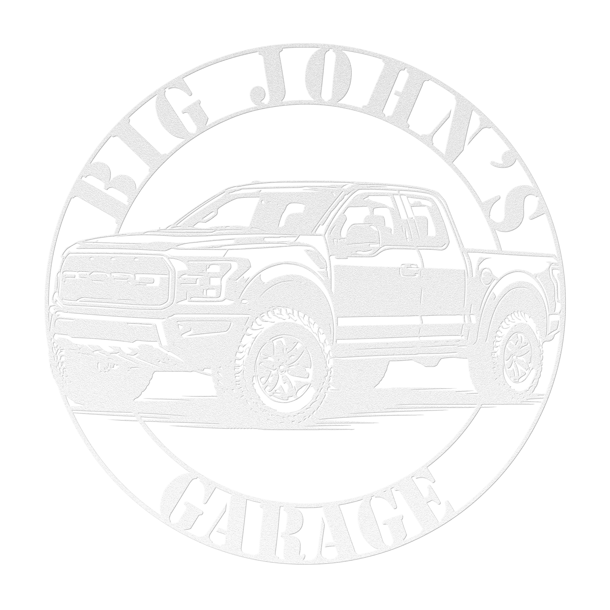 Personalized Raptor Truck Metal Sign