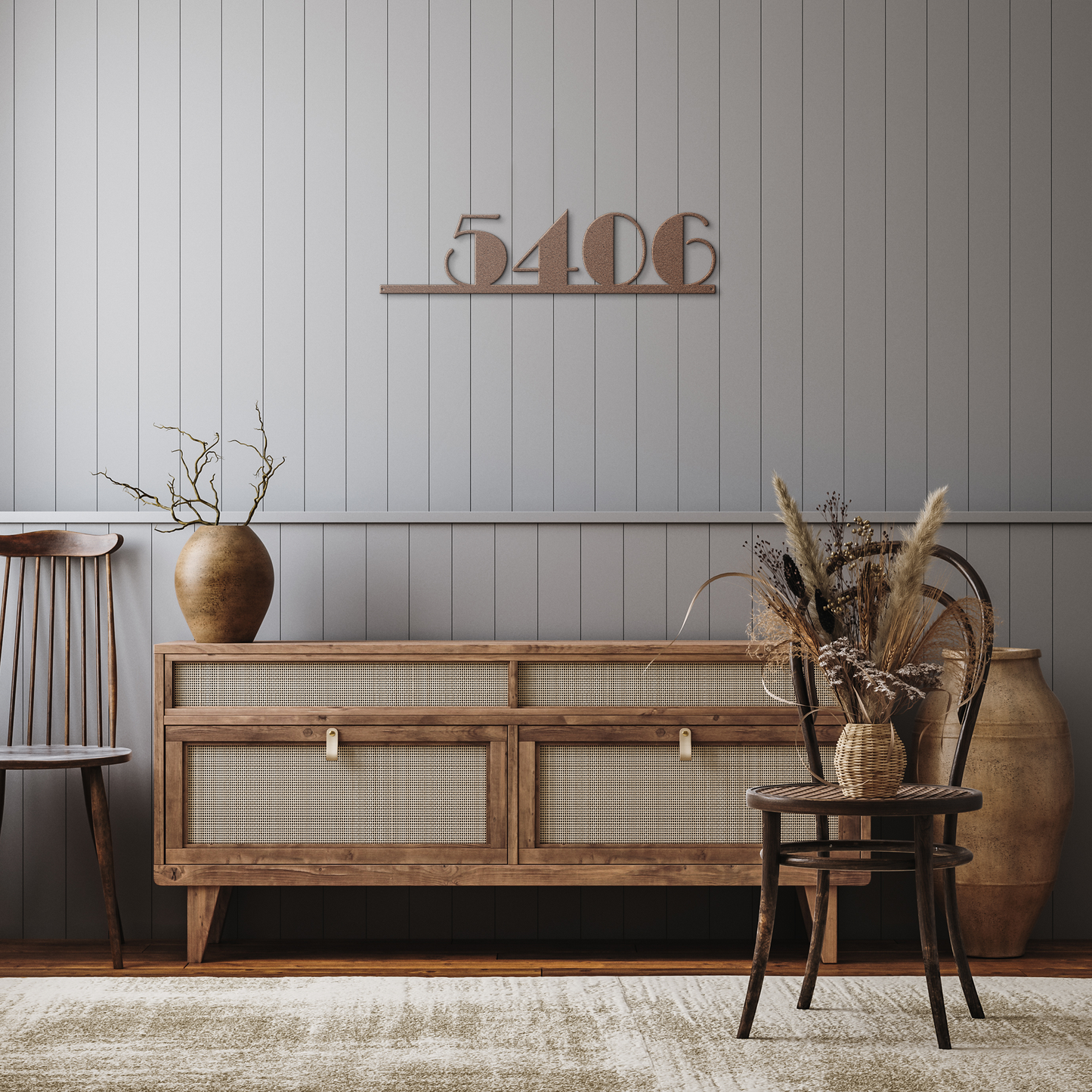 Art_Deco_Address_Sign_Metal_House_Numbe_Copper_Rustic_Hallway_Mockup.png