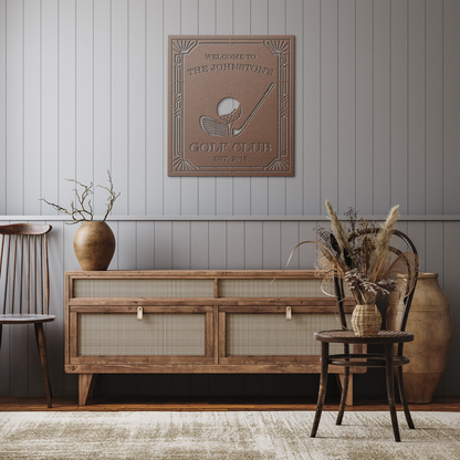 Art_Deco_Custom_Golf_Club_Metal_Sign__P_Copper_Rustic_Hallway_Mockup.png