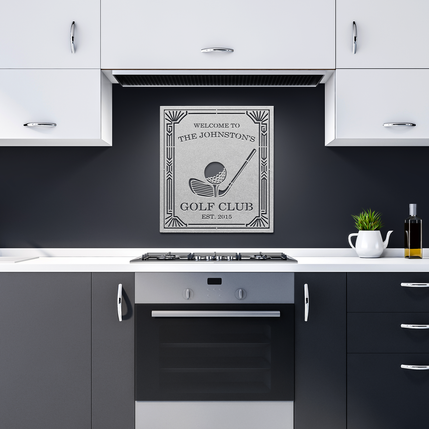 Art_Deco_Custom_Golf_Club_Metal_Sign__P_Silver_Dark_Kitchen_Mockup.png