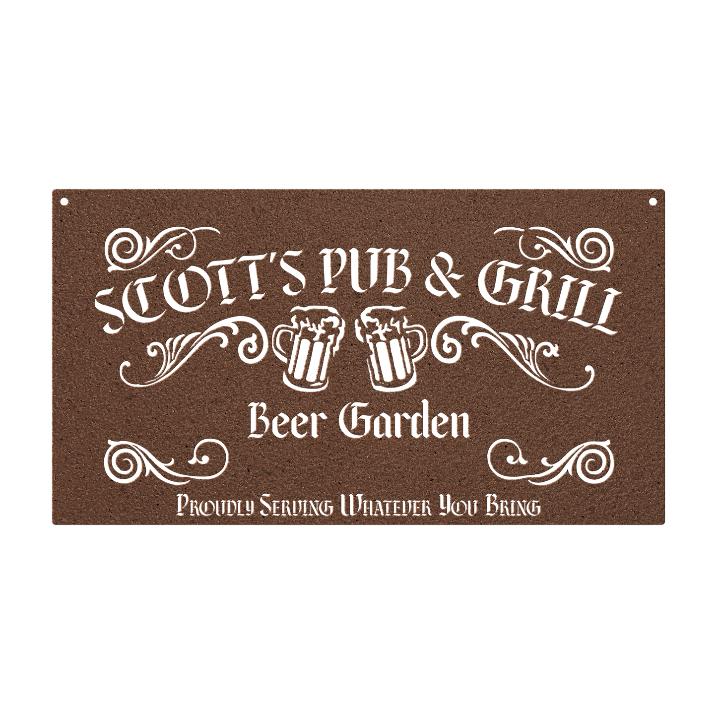 Grill and bar wall art for patio