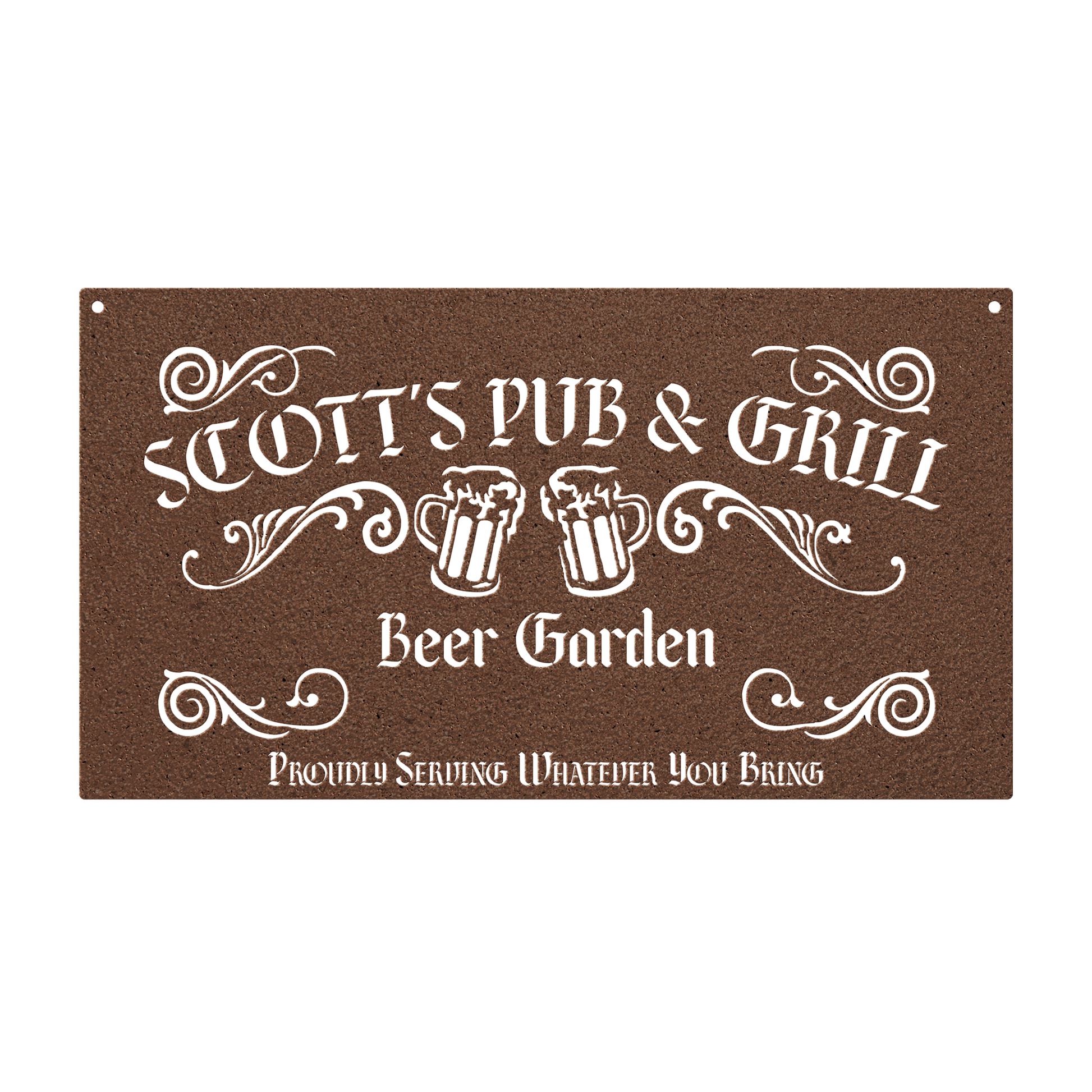 Grill and bar wall art for patio