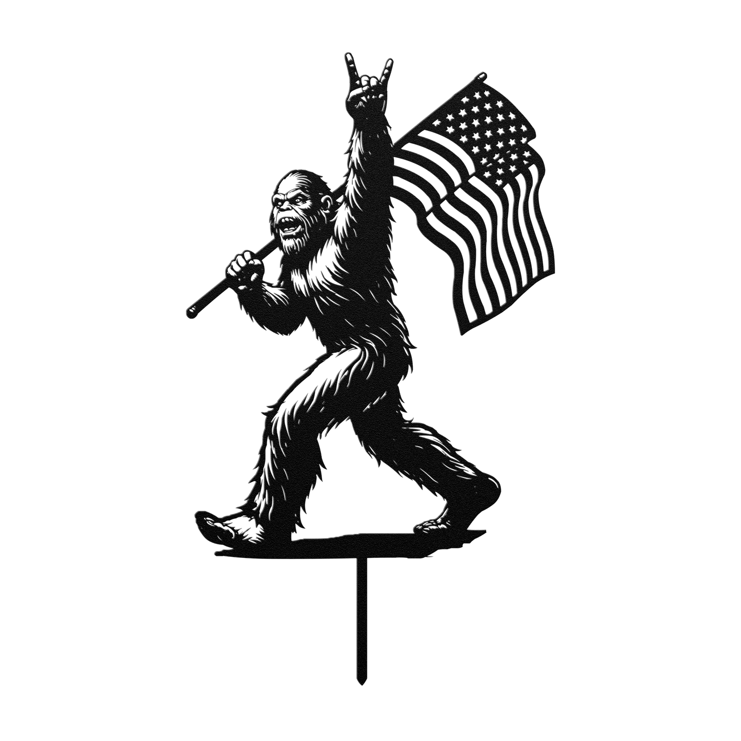 bigfoot outdoor wall art