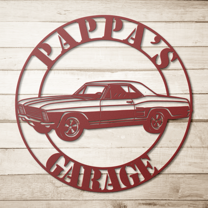 Classic car garage decor