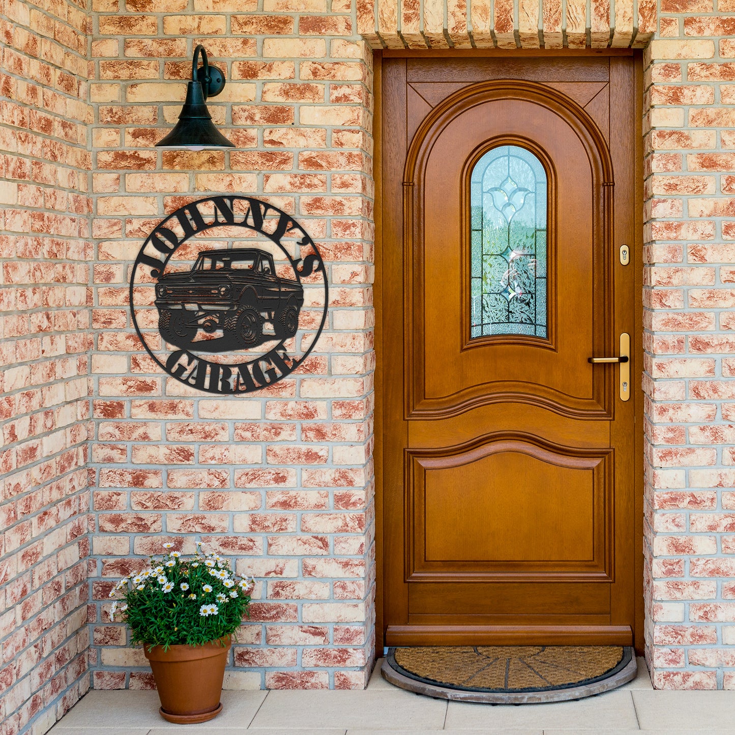 Custom 4x4 Truck Metal Sign – Vintage Pickup Wall Art