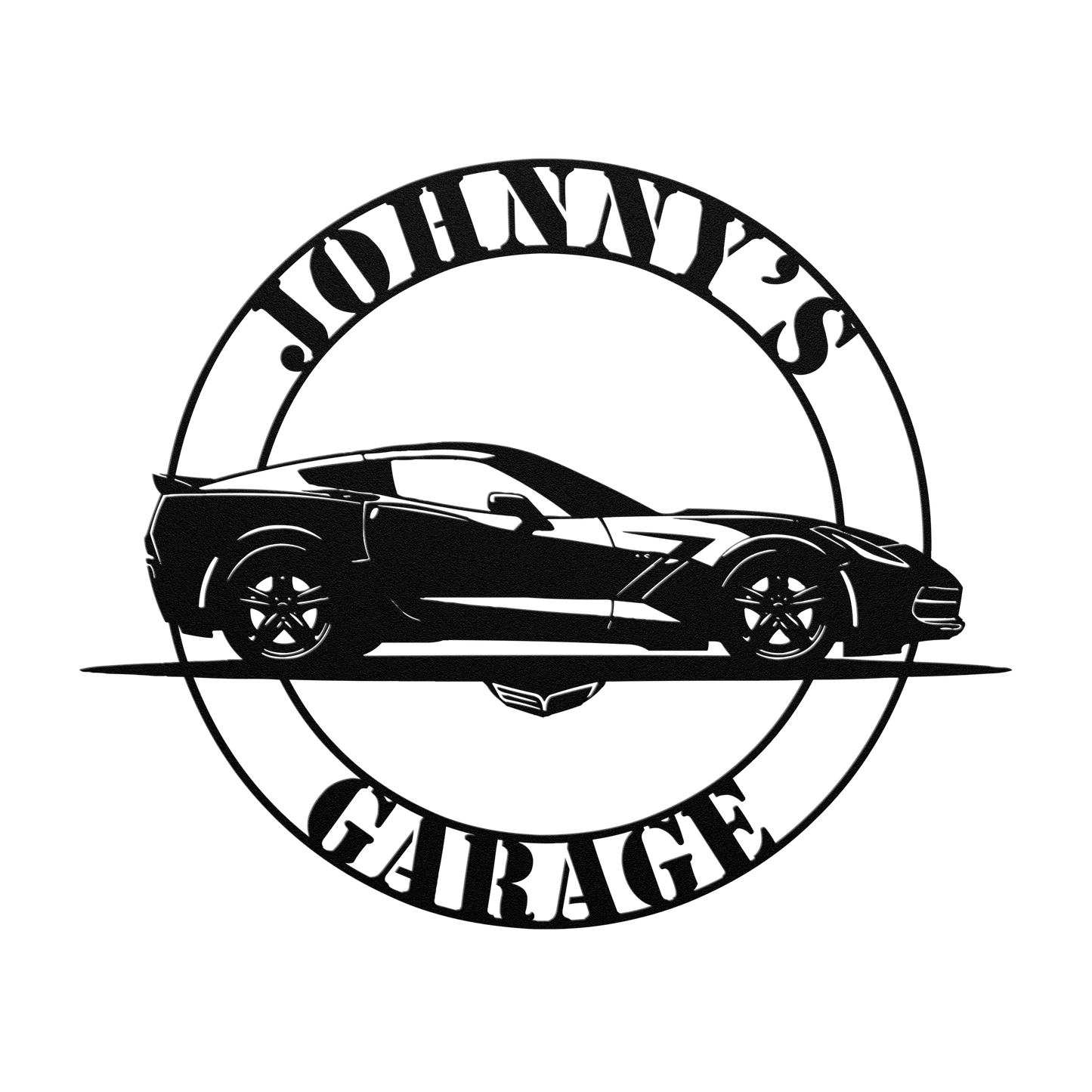 Corvette_2014_C7_Metal_Sign__Custom_Gar_Black_Transparent_Mockup.png