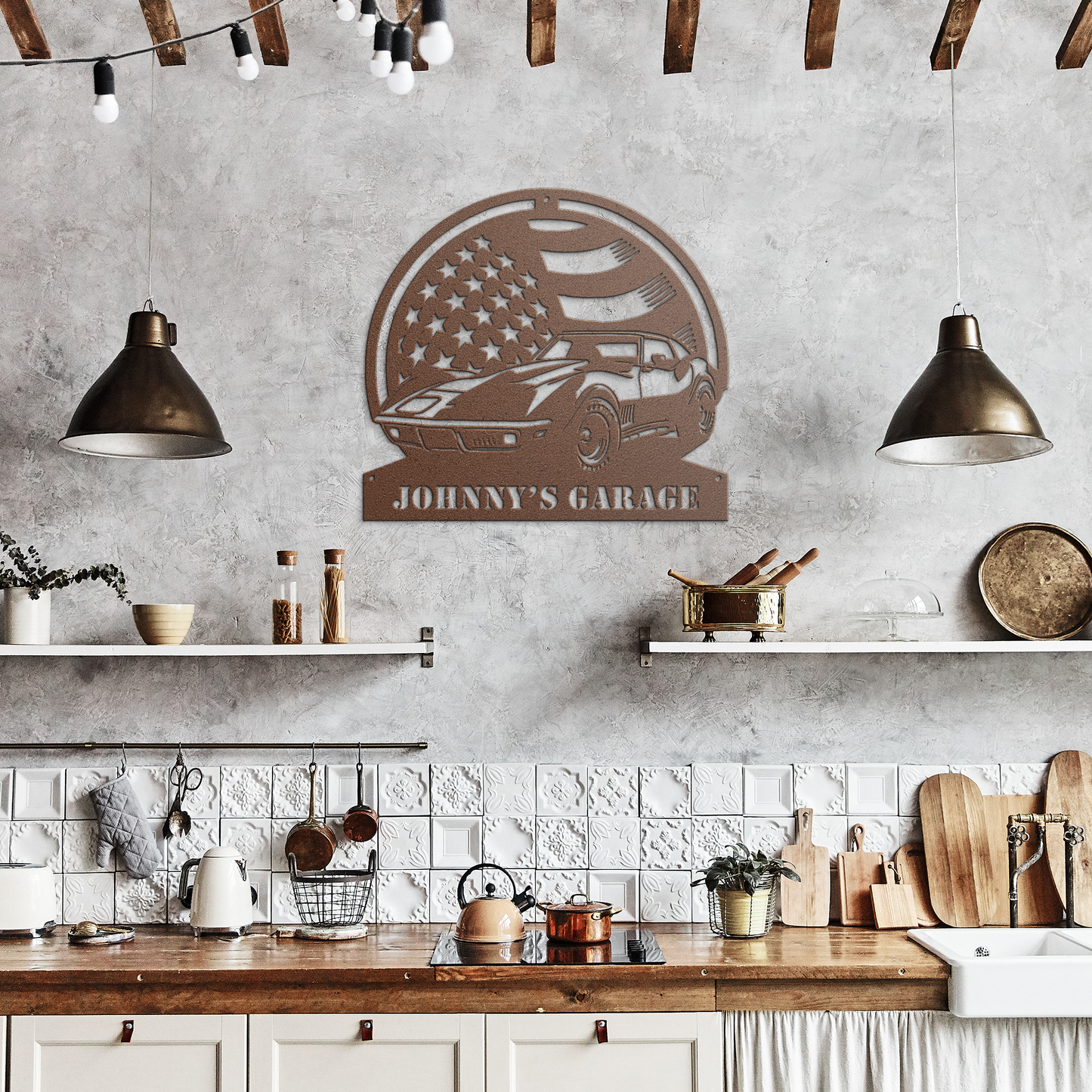 Corvette_Stingray_Metal_Sign__Custom_Ga_Copper_Rustic_Kitchen_Mockup.png