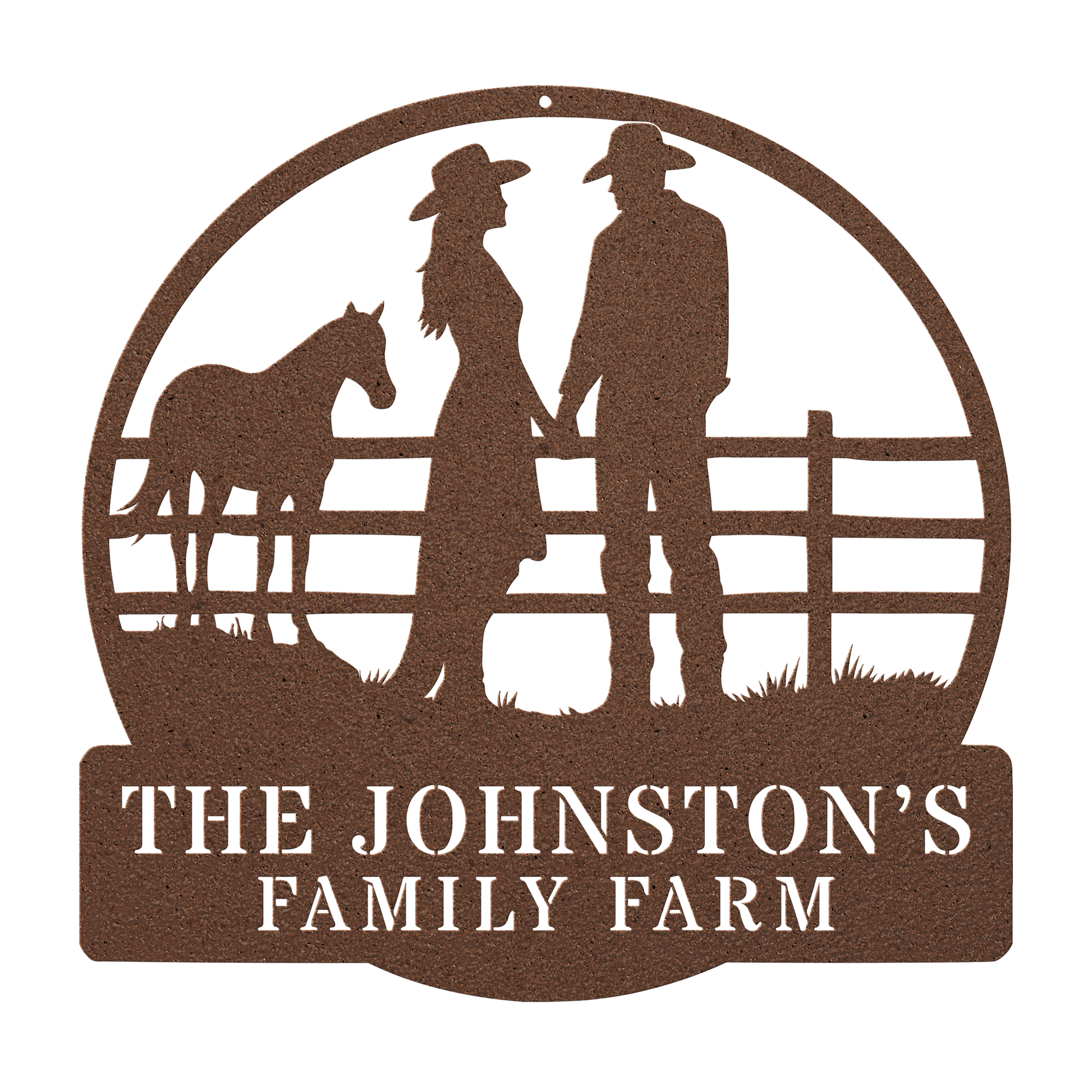 Custom farmhouse country couple wall sign décor