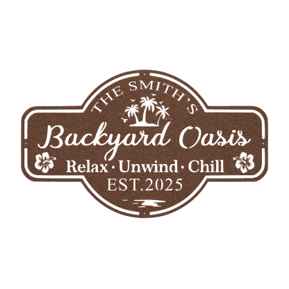 lake cabin steel wall sign usa