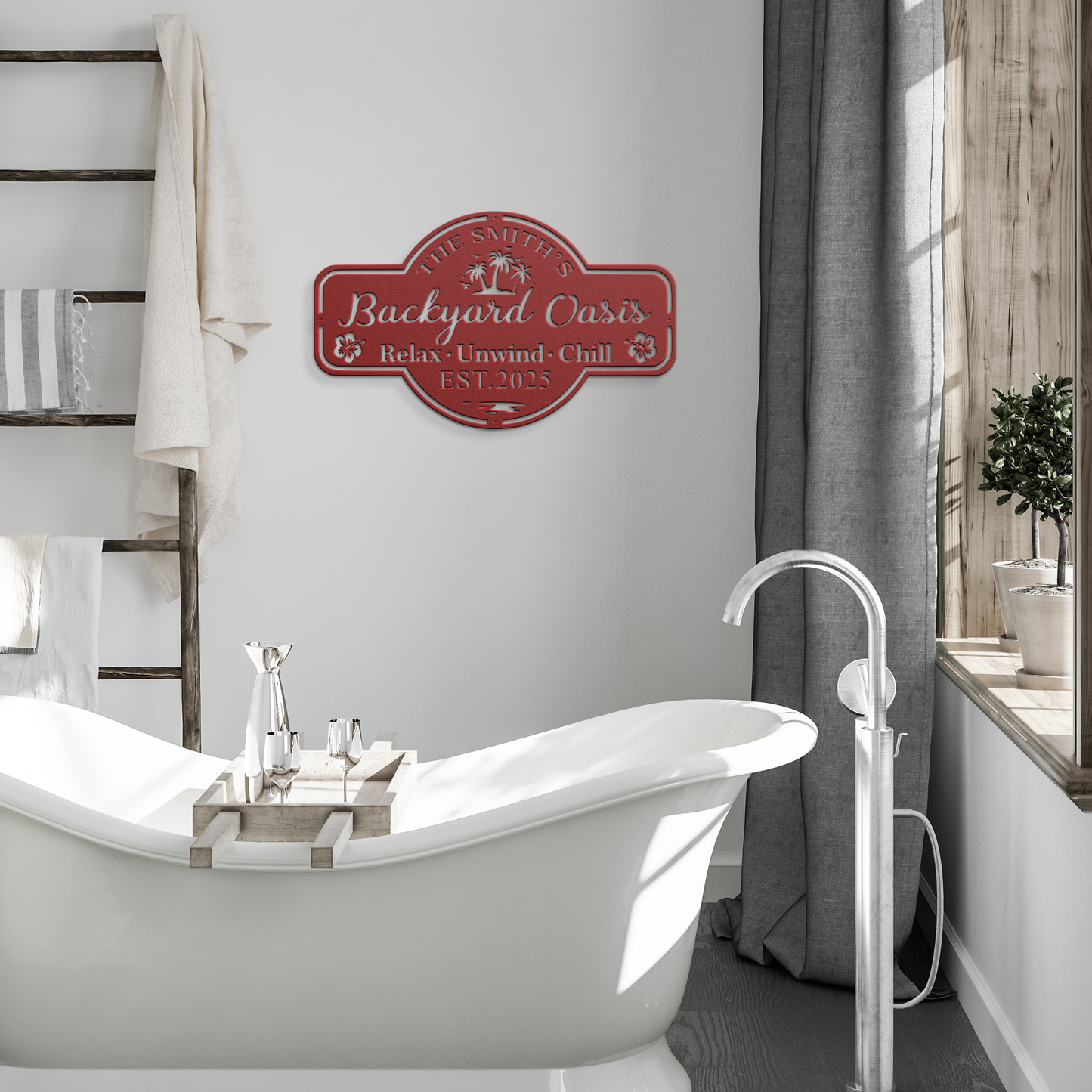 Custom_Backyard_Oasis_Metal_Sign_Persona_Red_Modern_Bathroom_Mockup.png