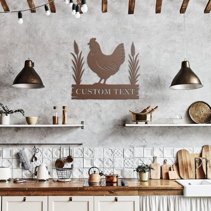 Custom_Chicken_Farm_Metal_Sign_Hen_Hous_Copper_Rustic_Kitchen_Mockup.png