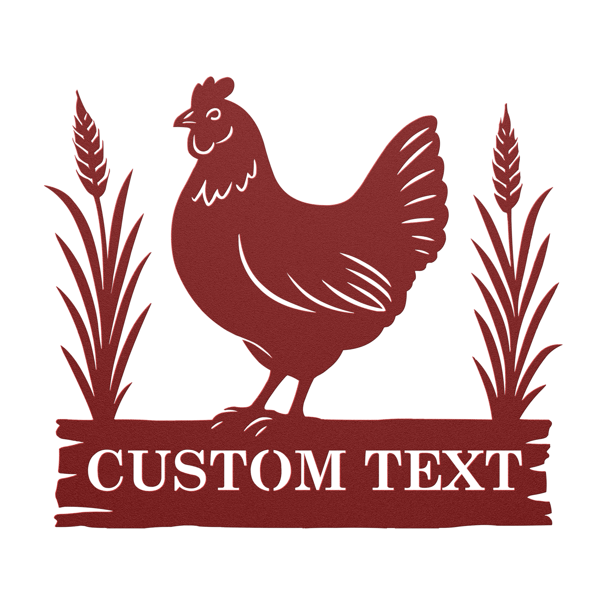 Rustic farmhouse chicken coop sign for outdoors