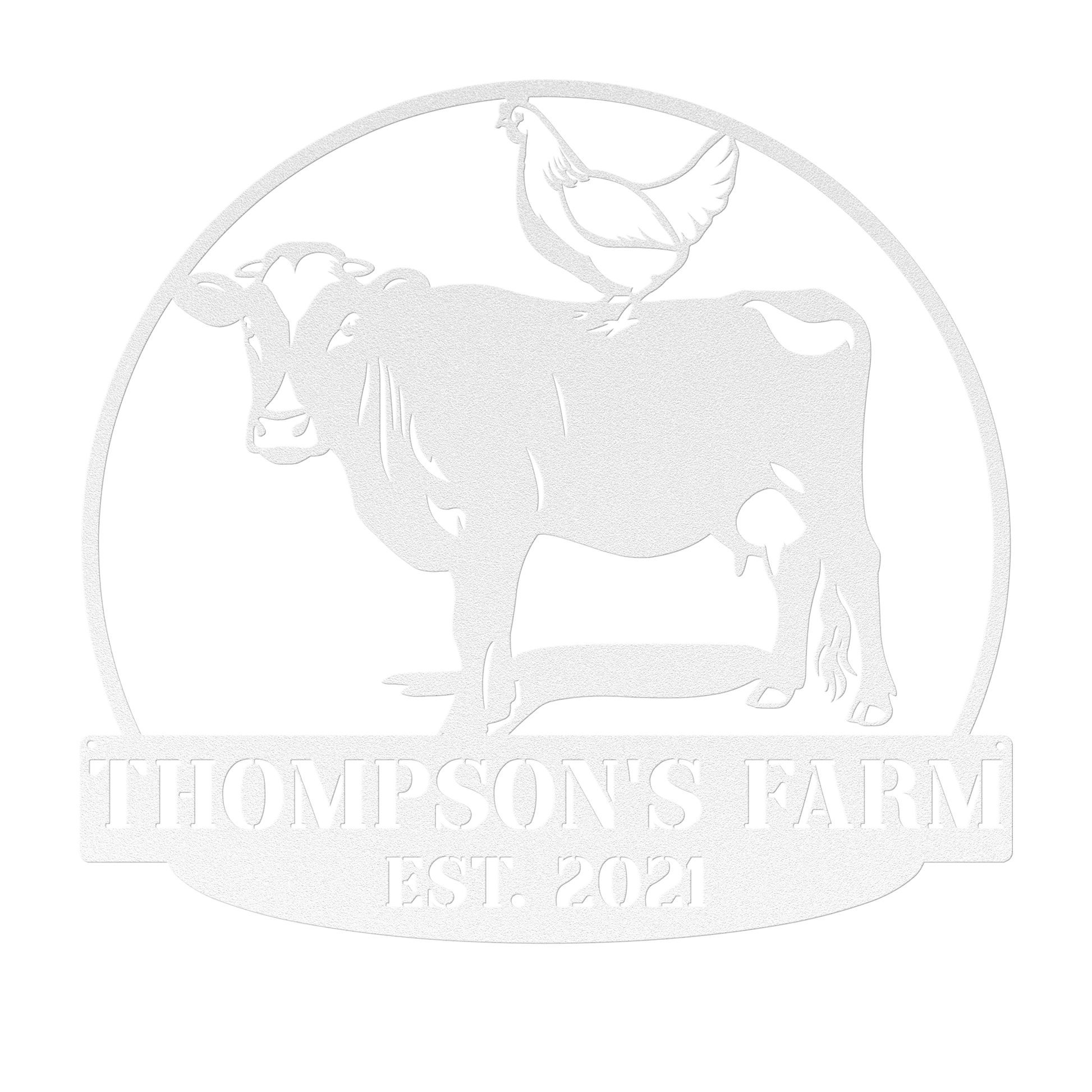 custom chicken farm sign