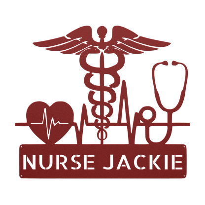 doctor office metal wall sign