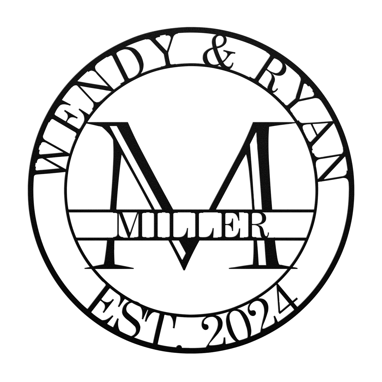 Elegant bridal shower monogram decor