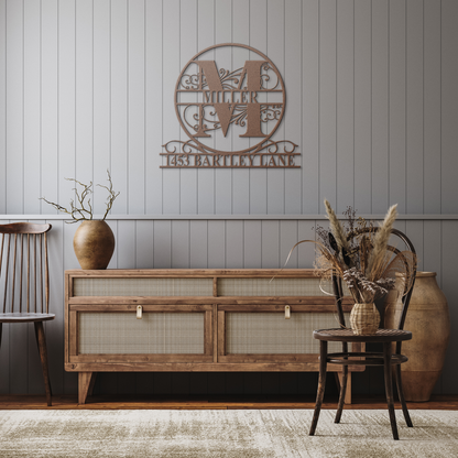 Custom_Family_Name_Split_Monogram_Addres_Copper_Rustic_Hallway_Mockup.png_15314396