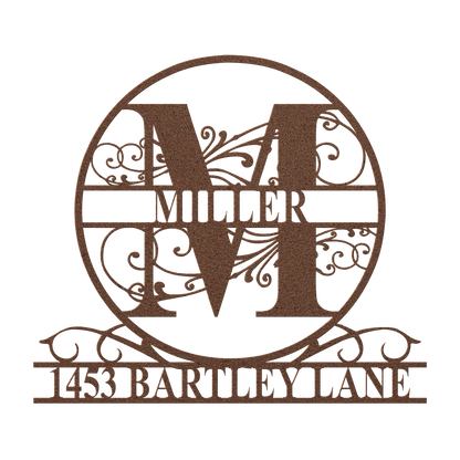 metal address sign usa