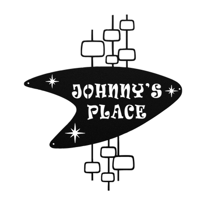 Weatherproof modern home sign