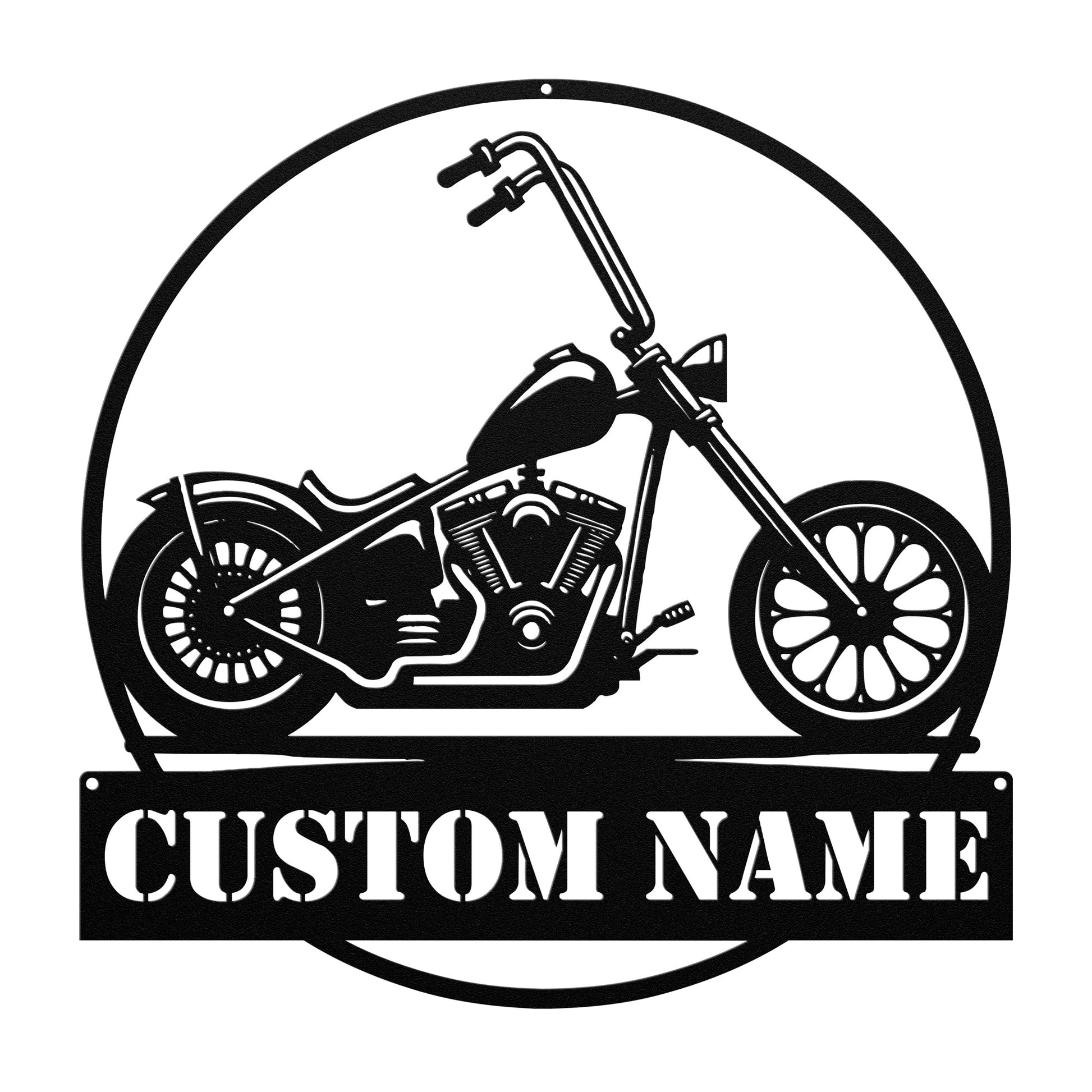 harley davidson chopper sign
