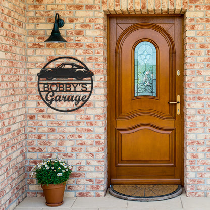 Custom Porsche Garage Sign