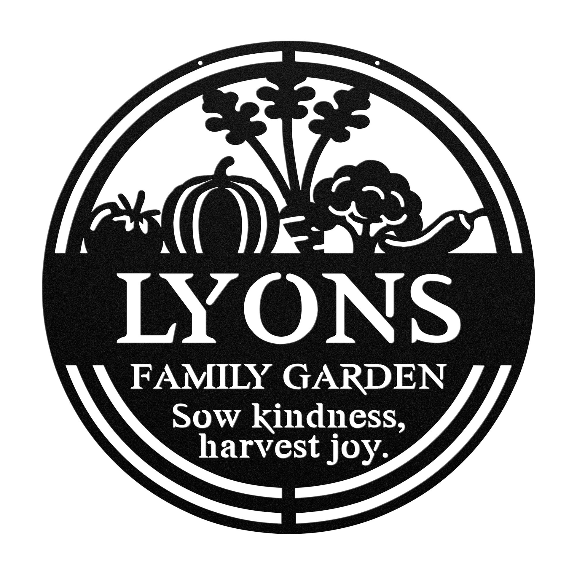 Metal garden wall art