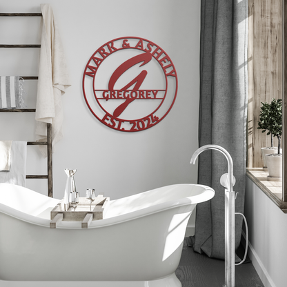 Custom_family_name_metal_monogram_sign__Red_Modern_Bathroom_Mockup.png