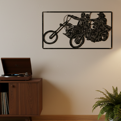 Harley Easy Rider metal wall art