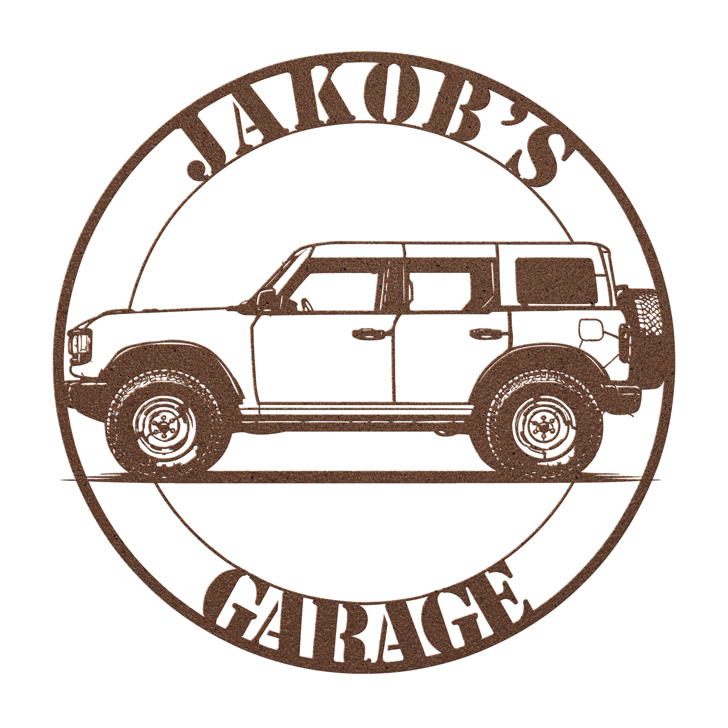 modern Ford 4x4 steel wall decor