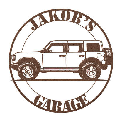 modern Ford 4x4 steel wall decor