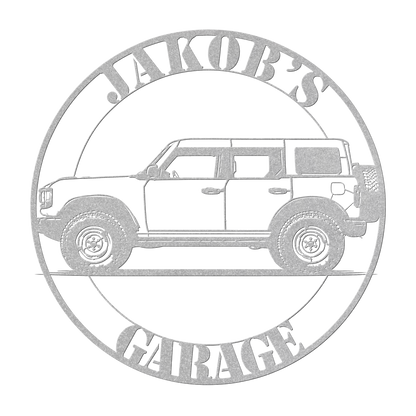 adventure suv metal sign