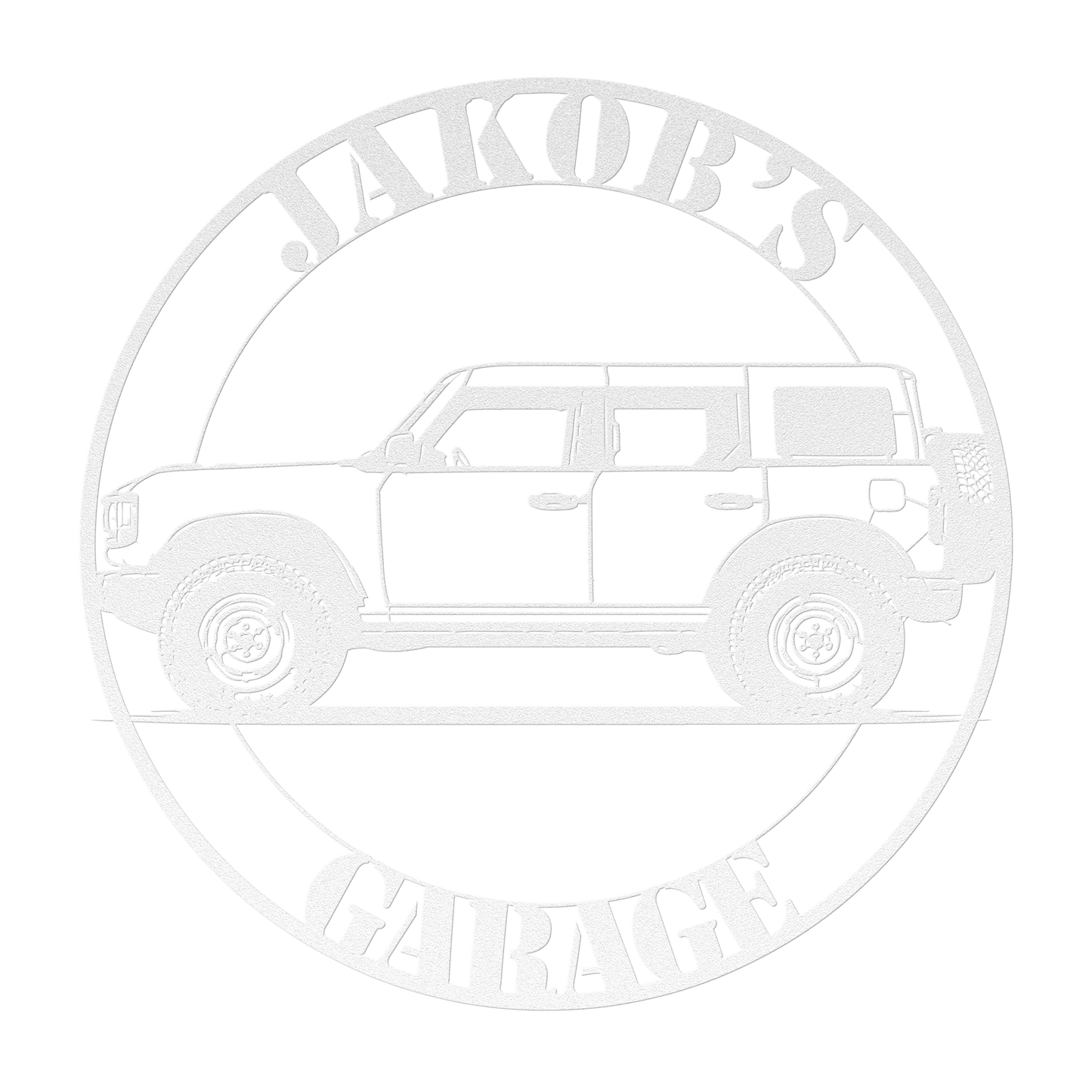 2025 Ford Bronco off road suv metal wall art