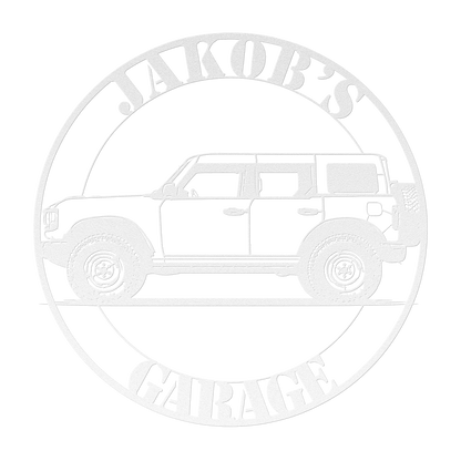 2025 Ford Bronco off road suv metal wall art