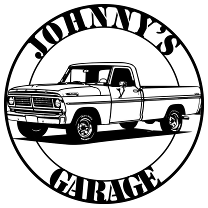 Personalized Car or Motorcycle Metal Wall Art Garage Metal Sign