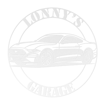 Personalized Ford Mustang man cave wall décor