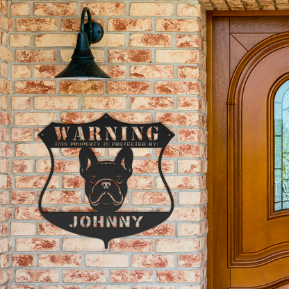 French Bulldog Metal Sign