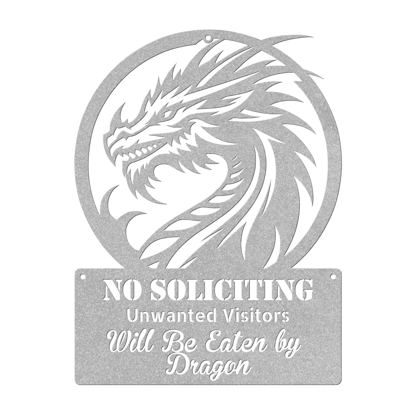 Funny_No_Soliciting_Sign__Dragon_Will_E_Silver_Transparent_Mockup.png