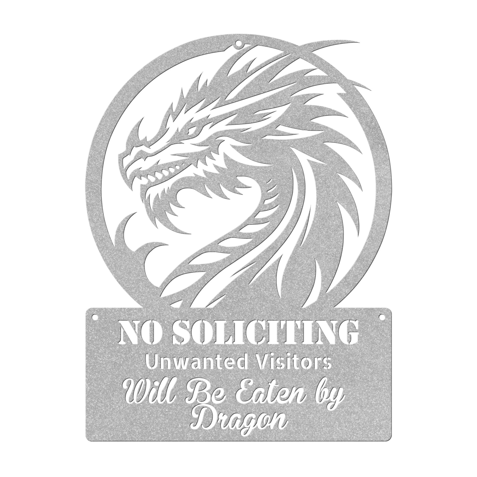 Funny_No_Soliciting_Sign__Dragon_Will_E_Silver_Transparent_Mockup.png