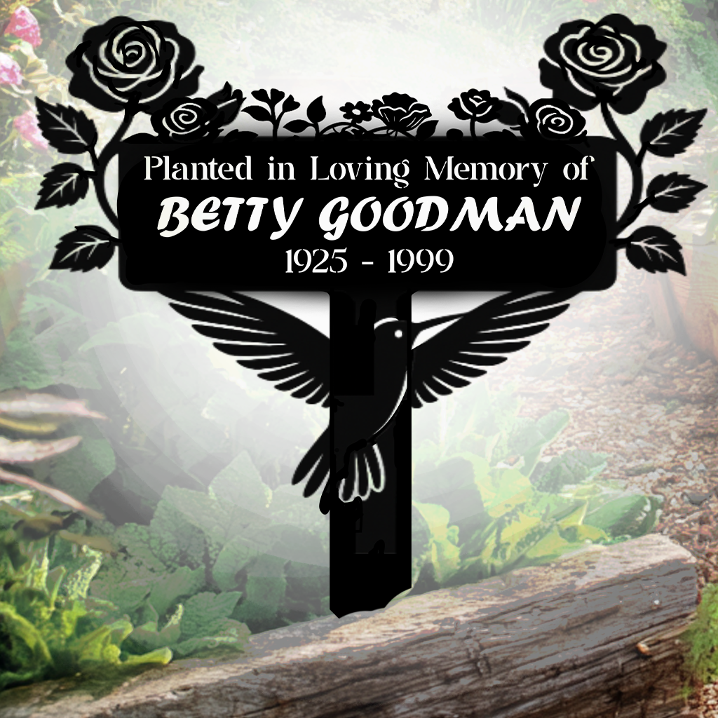 Plant Garden Memorial Metal Sign