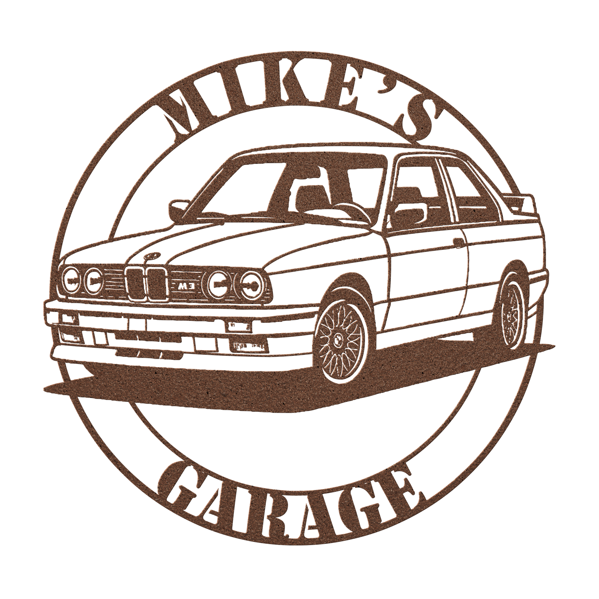 Personalized car enthusiast sign